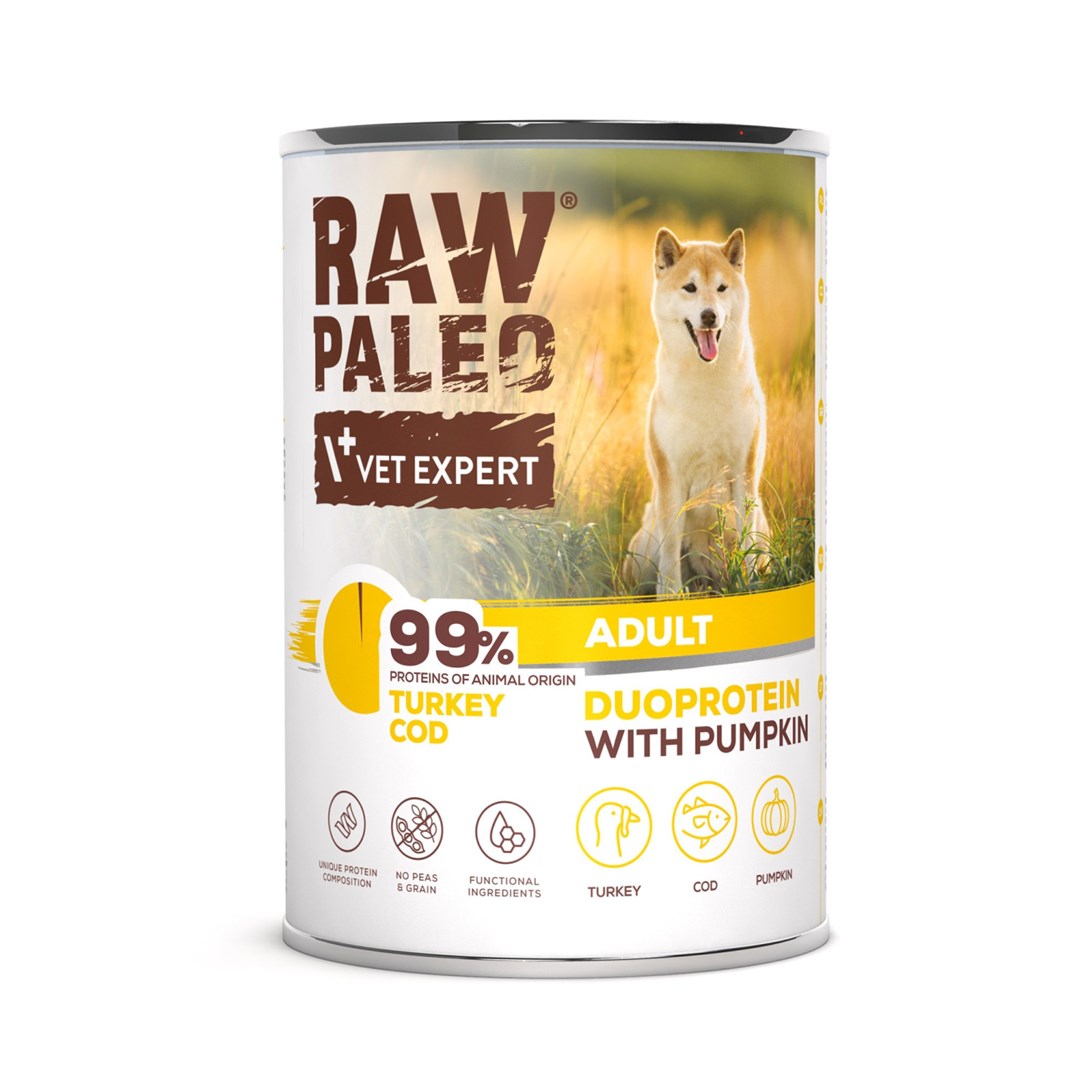 VetExpert Raw Paleo Duoprotein Turkey &