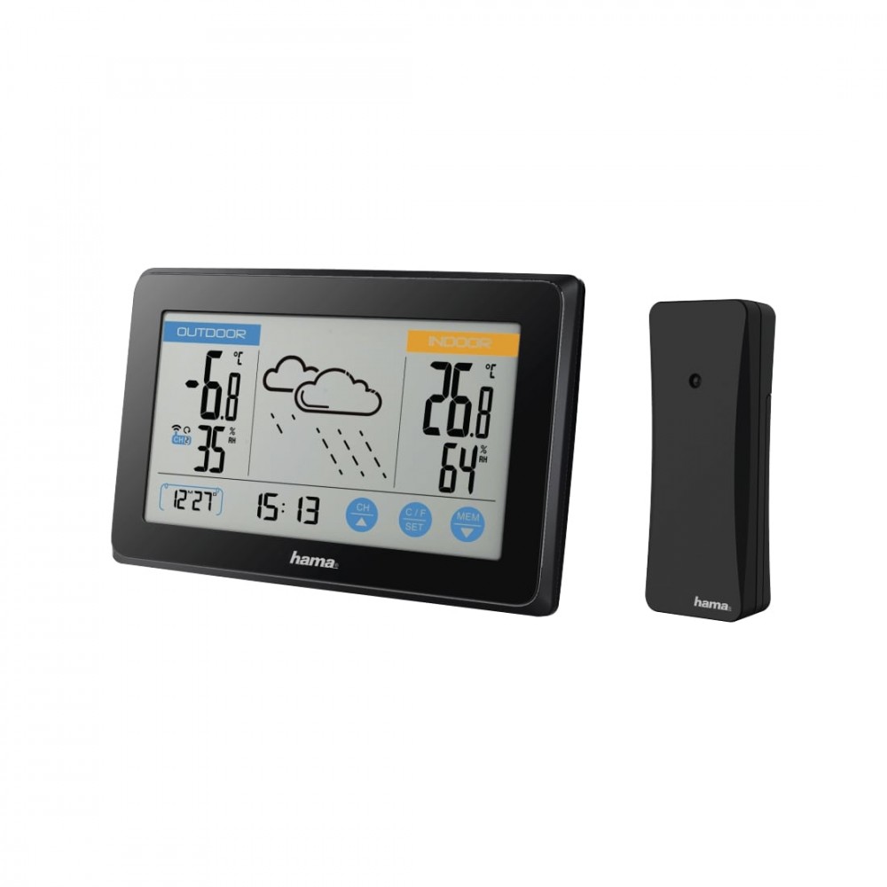 Hama  Weather station  Touch black |