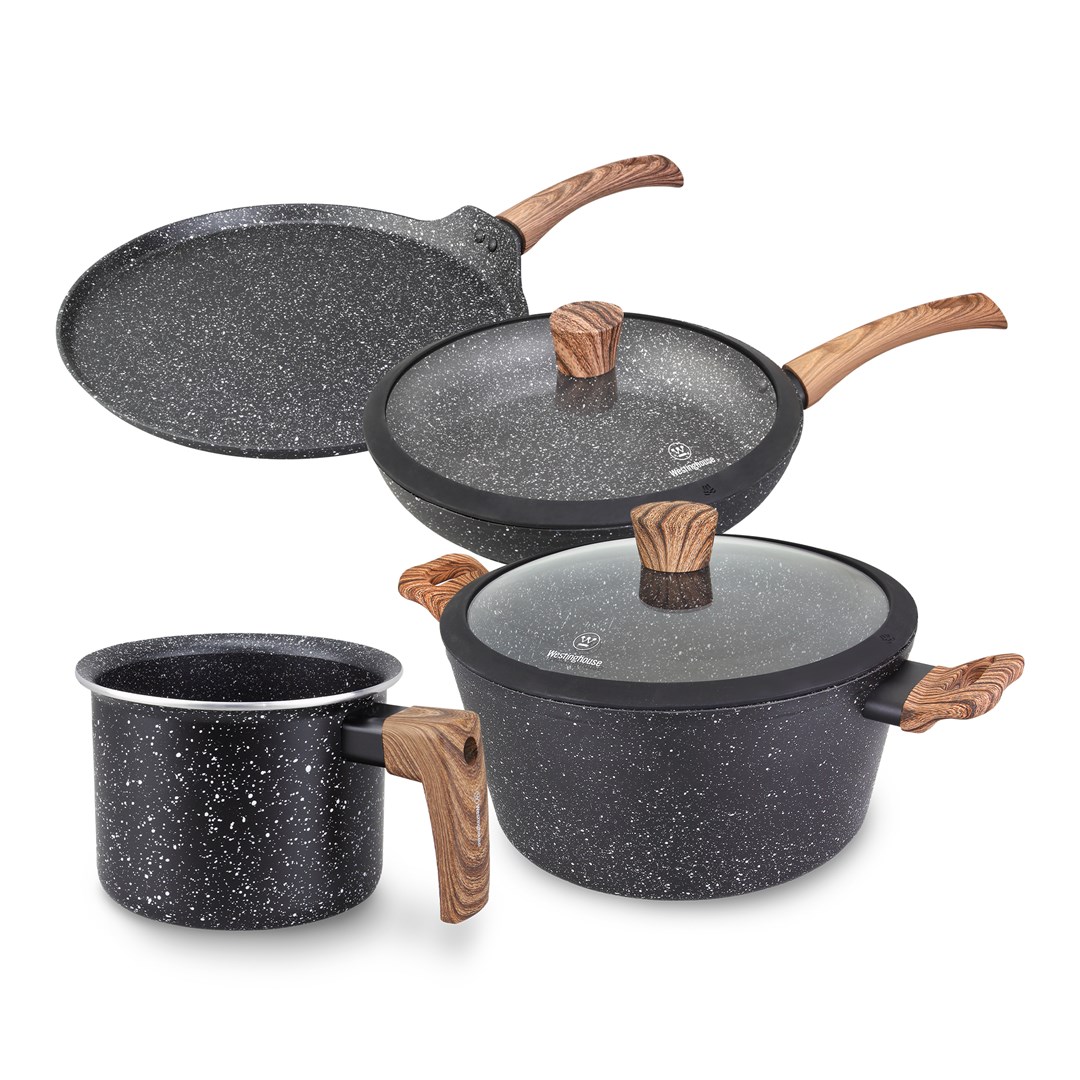 Westinghouse  WCCS008506AMBB aluminium cookware set, 6