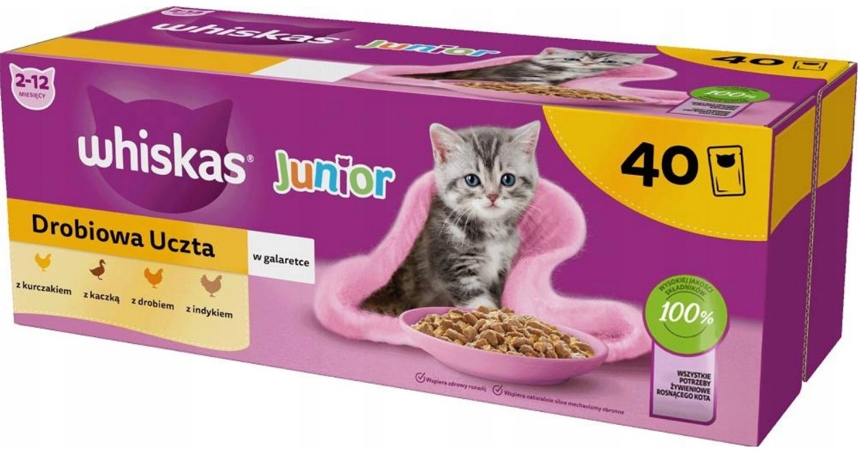 Whiskas  Junior Poultry in jelly -
