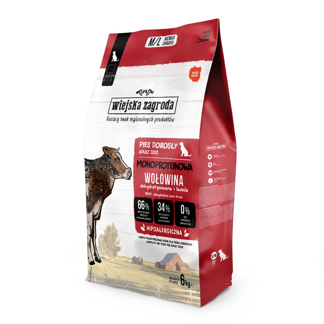 Wiejska zagroda Monoprotein Beef - dry