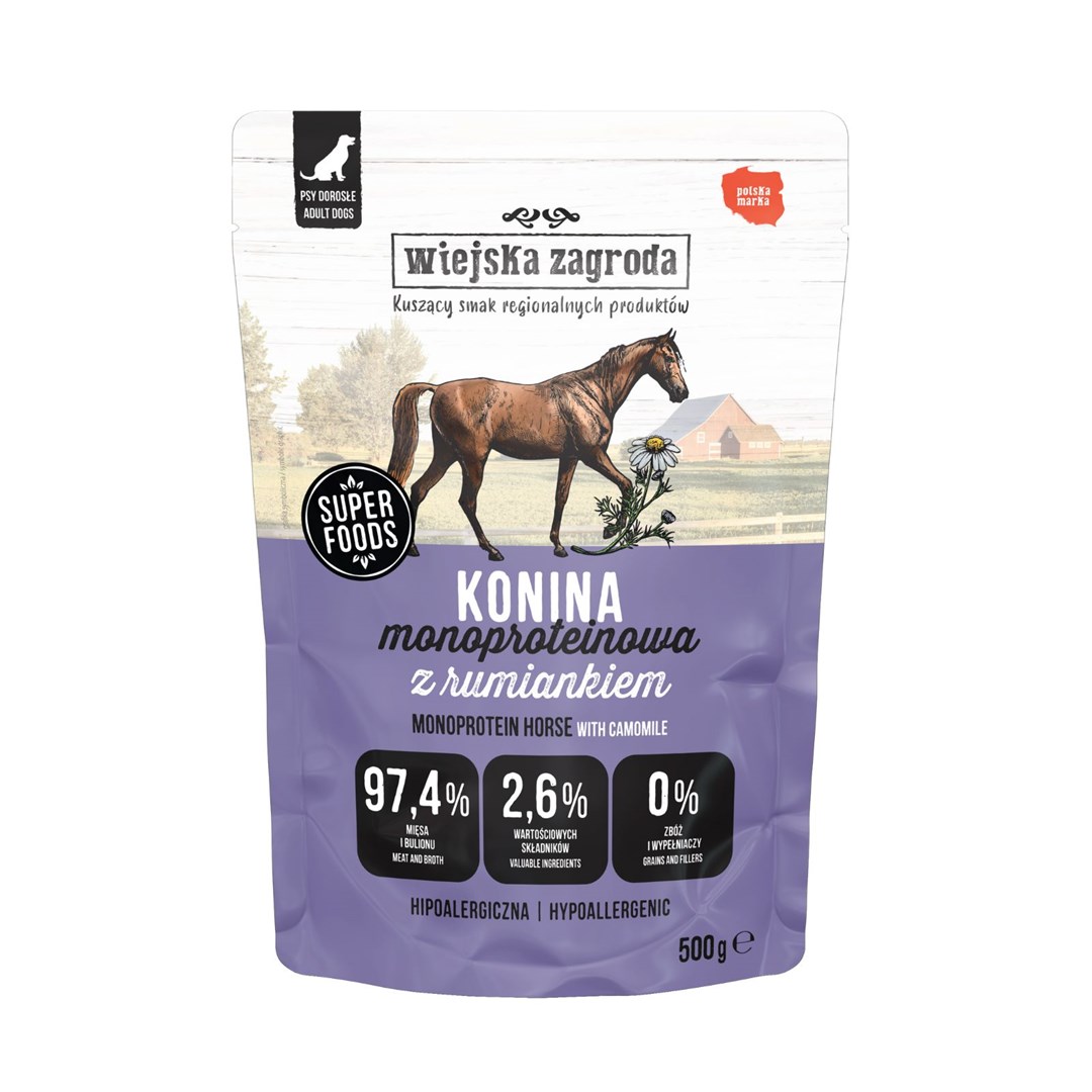 Wiejska zagroda Monoprotein Horsemeat - wet