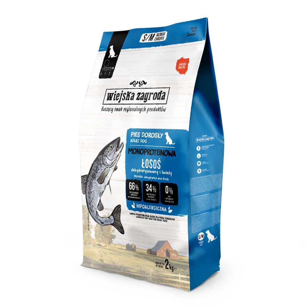 Wiejska zagroda Monoprotein Salmon - dry
