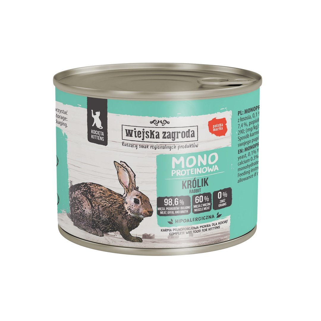 Wiejska zagroda  Rabbit monoprotein for kittens