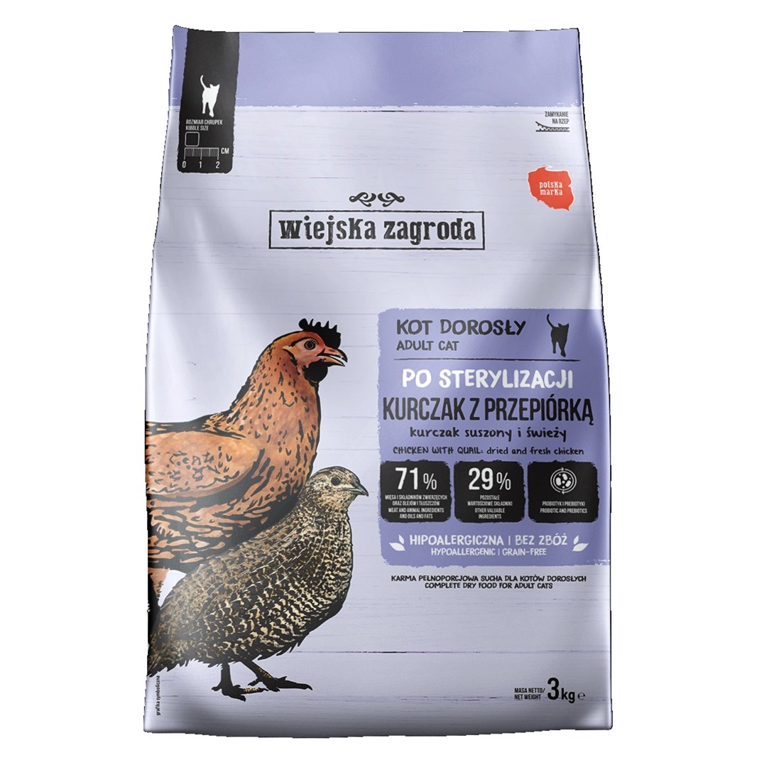 Wiejska zagroda Sterilised Chicken with quail