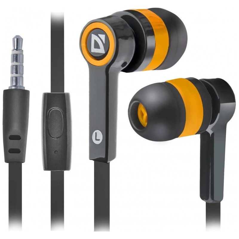 Defender  WIRED HEADPHONES PULSE 420 BLACK-ORANGE