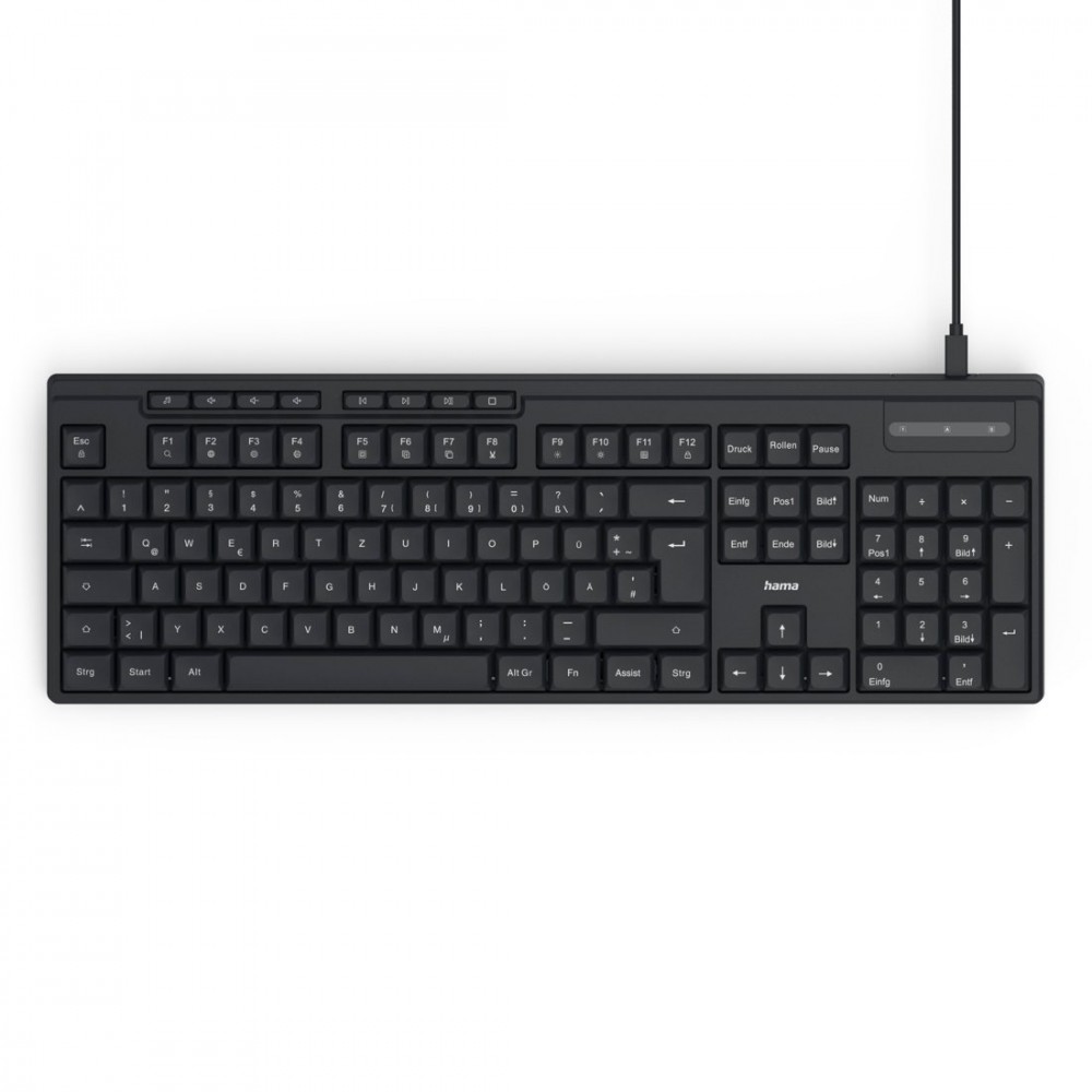 Hama wired keyboard CK-200 black |