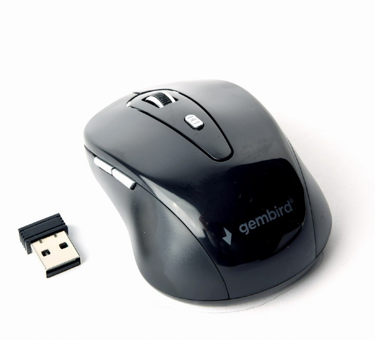 Gembird  Wireless optical mouse 6-buttons black