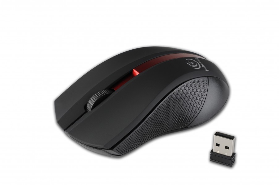 Rebeltec Wireless optical mouse, GALAXY black/red