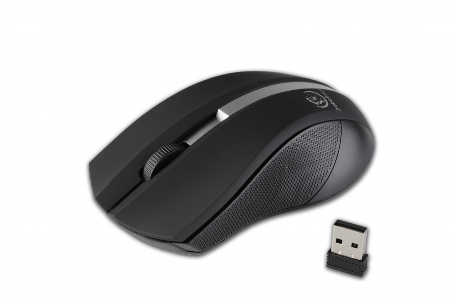 Rebeltec Wireless optical mouse, GALAXY black/silver
