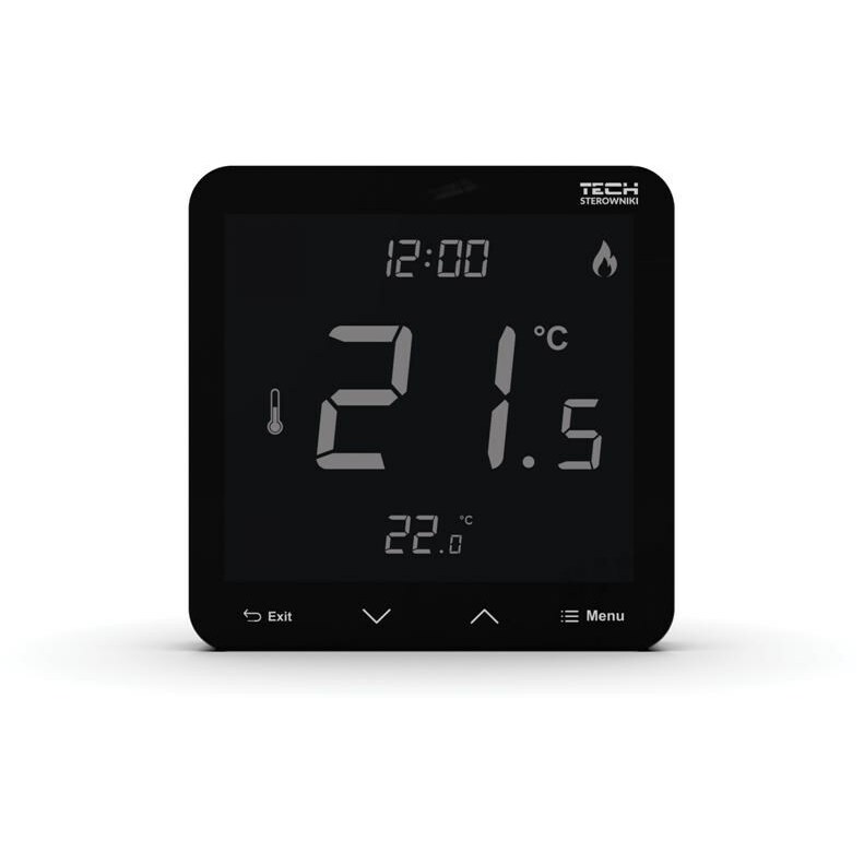 No name Wireless room regulator black
