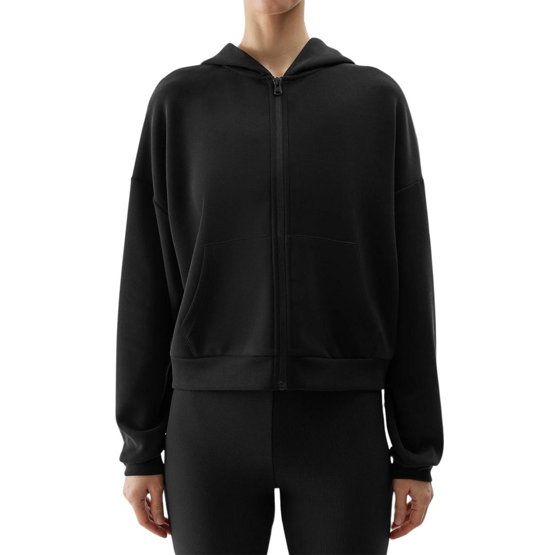 4F Women`s sweatshirt  F1002 deep black