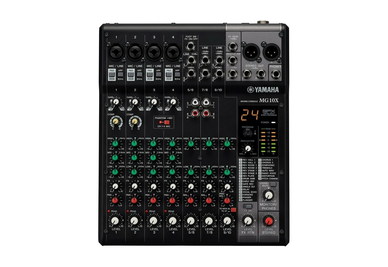 Yamaha MG10X CV - 10-channel mixing