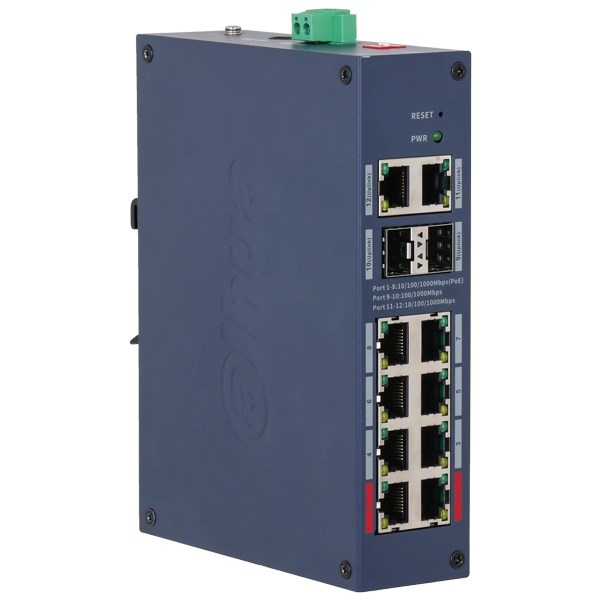Dahua ZARZĄDZALNY SWITCH PRZEMYSŁOWY POE CHS4212-8GT-110