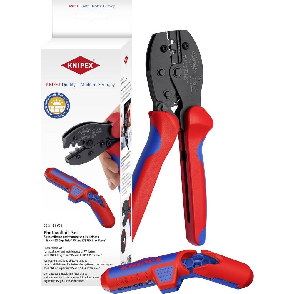 KNIPEX ZESTAW ŚCIĄGACZY IZOLACJI DO INSTALACJI