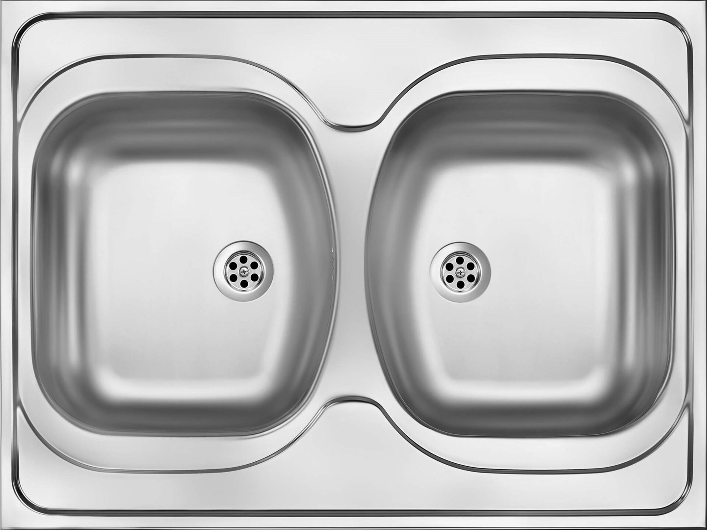 Deante ZM6 stainless 2-bowl sink -