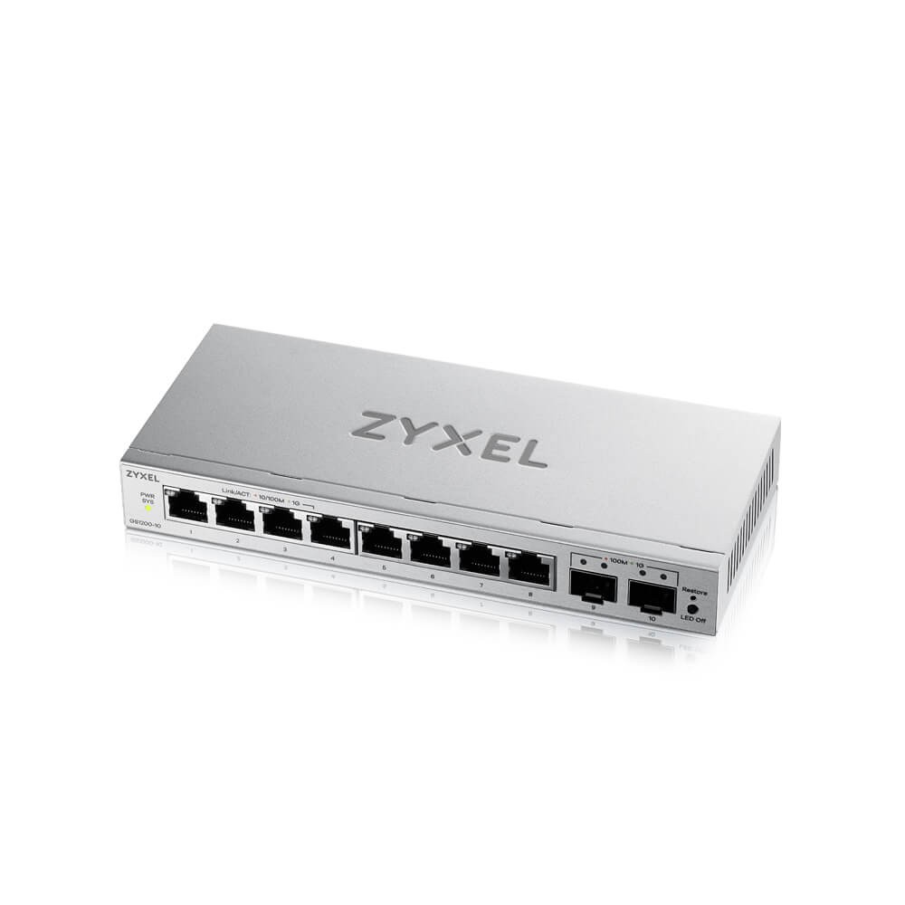 Zyxel SWITCH 8xGE 2xSFP GS1200-10V3-EU0101F |