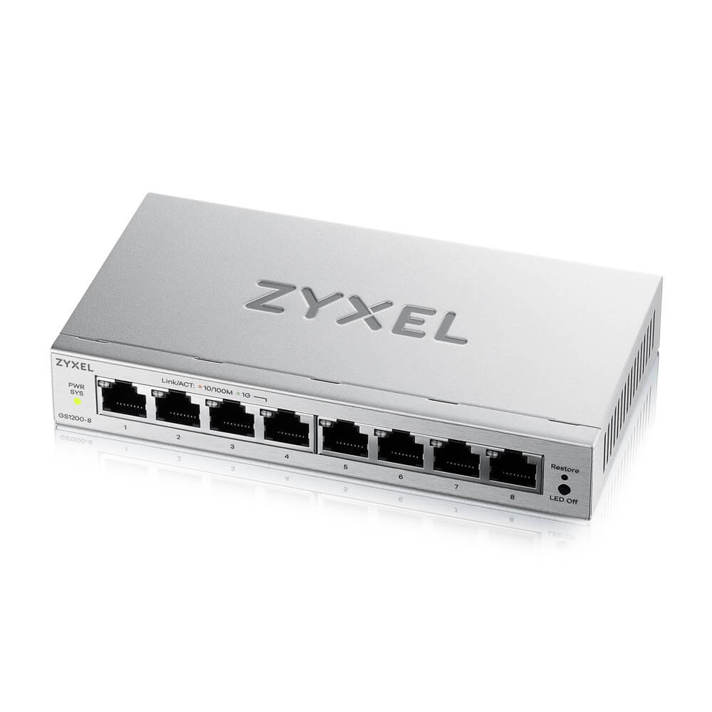 Zyxel SWITCH 8XGE GS1200-8V3-EU0101F | GS1200-8V3-EU0101F